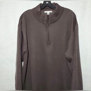 Cutter& Buck ! sweater,men XL,supima cotton, pullover,1/4 zip,sporty,outdoorsy